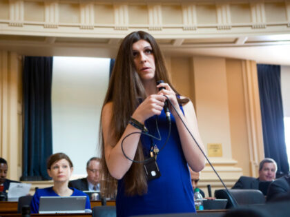 RICHMOND, VA - APRIL 3: Delegate Danica Roem speaks on the floor of the House of Delegates about an amendment to a bill she introduced Wednesday, April 3, 2019 in Richmond, Va. (Photo by Julia Rendleman for The Washington Post via Getty Images)