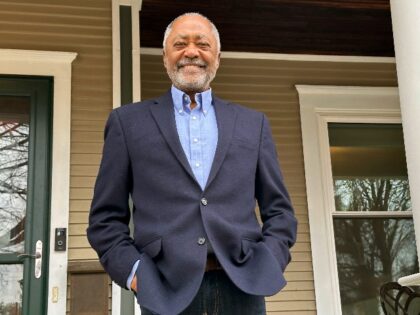Former Minneapolis City Council member Don Samuels poses outside his home, Friday, Nov. 10