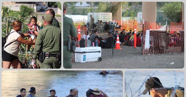 Exclusive: 600 Migrants Cross into Texas Border Town in Single Group on Thanksgiving