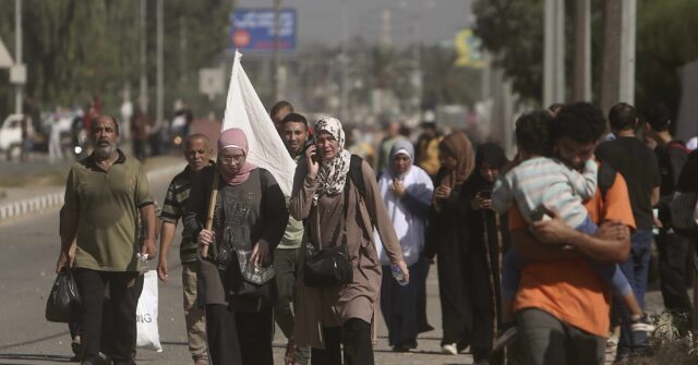 WATCH: Civilians Evacuate Northern Gaza as Israel Opens Humanitarian Corridor