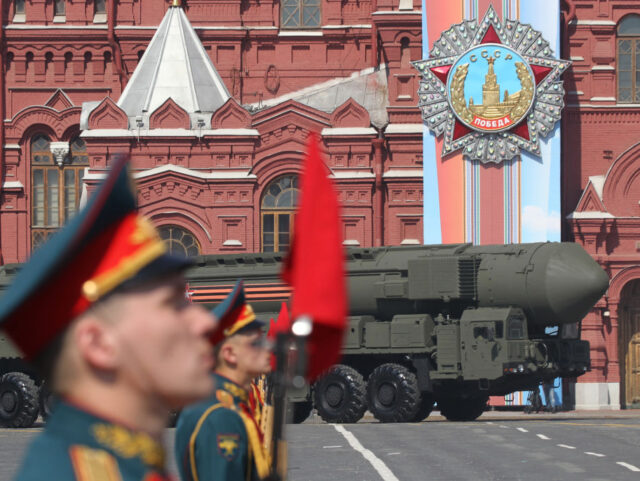 MOSCOW, RUSSIA - MOSCOW, 7 (RUSSIA OUT) Russian military missiles roll during the main reh