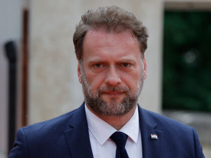 Croatian Minister of Defence Mario Banozic arrives to take part in the European Air Defence Conference gathering 18 Defence ministers, at Les Invalides in Paris on June 19, 2023. (Photo by Geoffroy VAN DER HASSELT / AFP) (Photo by GEOFFROY VAN DER HASSELT/AFP via Getty Images)