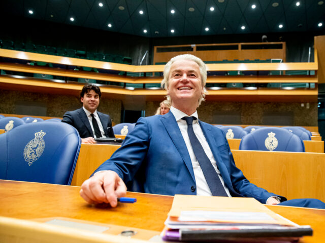 THE HAGUE, NETHERLANDS - APRIL 1: PVV leader Geert Wilders is seen during the debate about