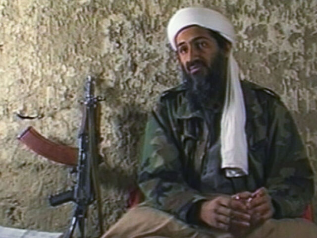 AFGHANISTAN - AUGUST 20: (JAPAN OUT) (VIDEO CAPTURE) Osama Bin Laden, the Saudi millionaire and fugitive leader of the terrorist group al Qaeda, explains why he has declared a "jihad" or holy war against the United States on August 20, 1998 from a cave hideout somewhere in Afghanistan. Bin Laden …