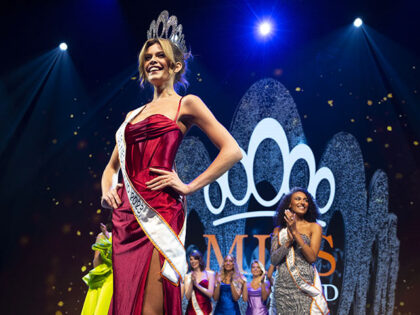 Contestant Rikkie Kolle poses after being crowned winner in the Miss Netherlands beauty pageant in Leusden, on July 8, 2023. A transgender woman has won the Miss Netherlands beauty pageant for the first time in the history of the tournament, saying she wanted to be a "voice and role model" …