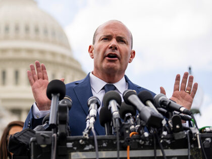 Sen. Mike Lee (R-UT) speaks during a news conference with members of the House Freedom Caucus outside the U.S. Capitol on September 12, 2023 in Washington, DC. The Freedom Caucus members said they will not support a stopgap spending measure to fund the government unless several conservative policy priorities on …