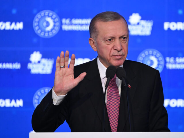 KOCAELI, TURKIYE - NOVEMBER 4: Turkish President Recep Tayyip Erdogan speaks during the op