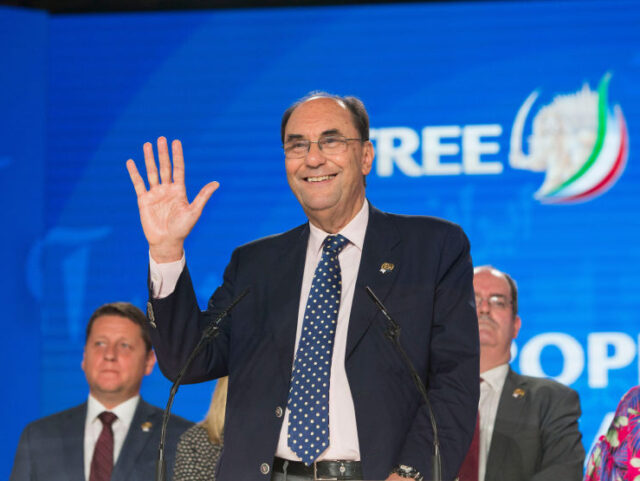 ASHRAF 3, ALBANIA - 2019/07/13: Alejo Vidal-Quadras is seen speaking in Ashraf 3 (the head