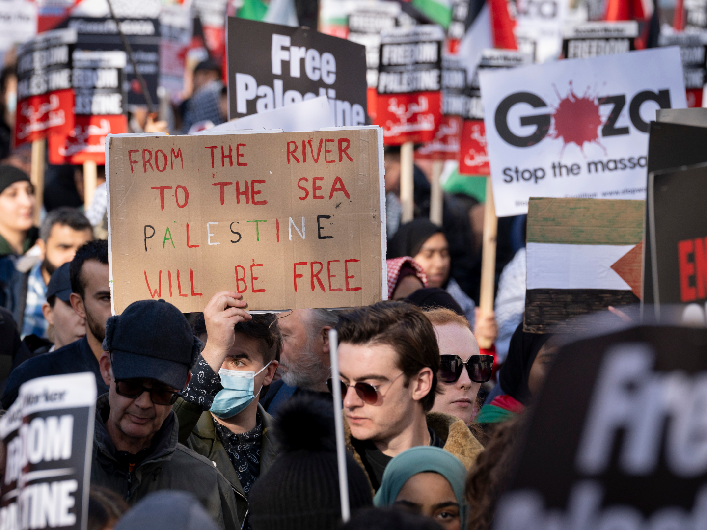 300,000 Anti-Israel Activists Protest in London on Armistice Day - Vimarsana News