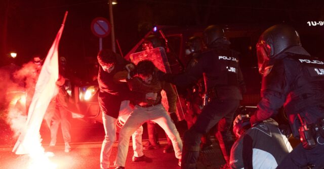 Spain: Police Tear-Gas Thousands Protesting Against Socialists in Madrid