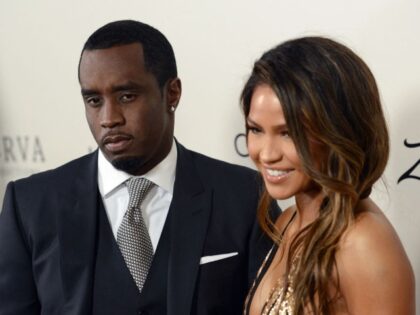Sean P. Diddy Combs with Cassie Ventura attend the premiere of 'The Perfect Match' at the