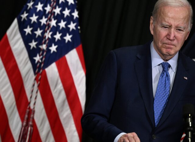 US President Joe Biden delivers remarks on the release of hostages from Gaza, in Nantucket
