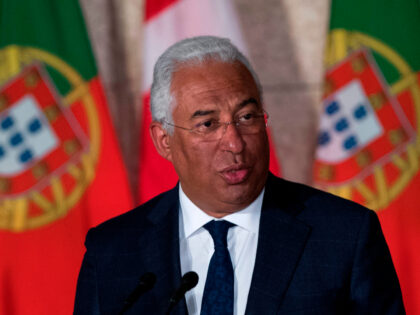 Portuguese Prime Minister António Costa speaks during a joint media availability with Can