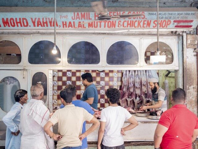 A meat shop in New Delhi, India, on Wednesday, May 11, 2022. India’s central bank will r