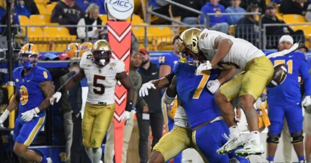 WATCH: Boston College's Khari Johnson Ejected After Vicious Targeting Penalty
