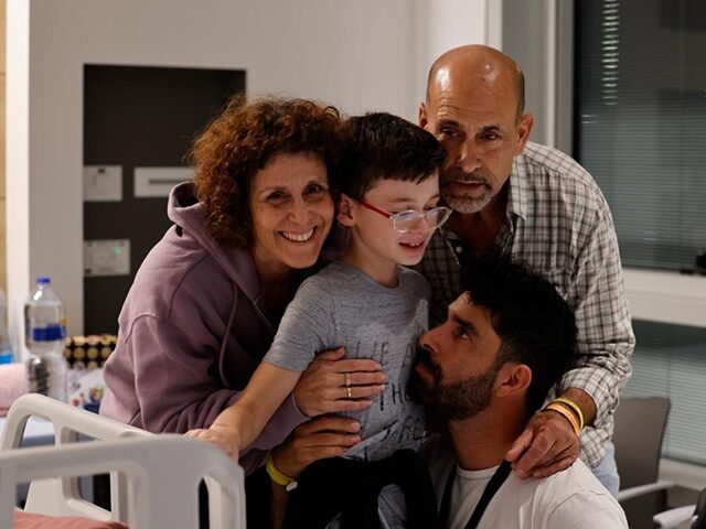 Ohad Monder, who turned 9 years old in captivity, is reunited with relatives after being h