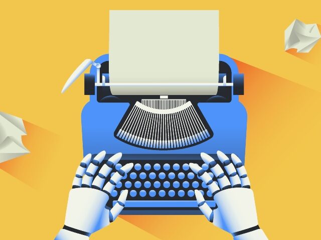 Robot AI typewriter