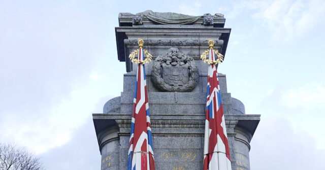 Cenotaph War Memorial Defaced with 'Free Palestine' Graffiti in Rochdale