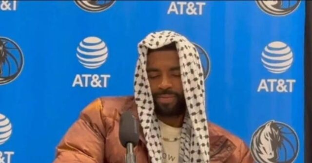 WATCH: Mavericks' Kyrie Irving Shows Up to Postgame Presser Wearing Palestinian Keffiyeh