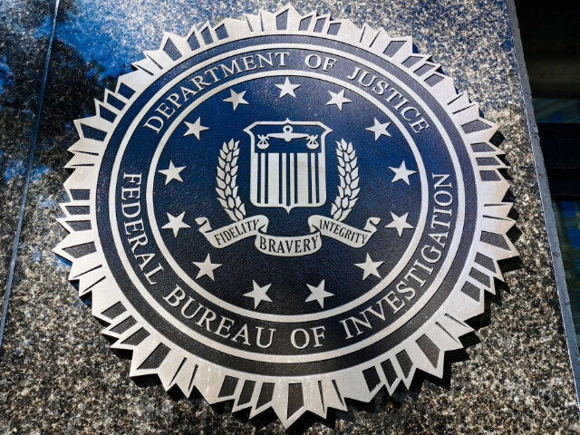 Federal Bureau Of Investigation emblem is seen on the headquarters building in Washington