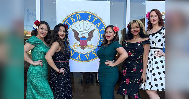 Female Veterans Bring Pin-Up Model Cheer to Los Angeles VA Hospital