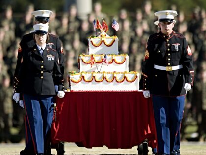 Camp Lejeune celebrated the 233rd Marine Corps birthday with its annual Joint Daytime Cere