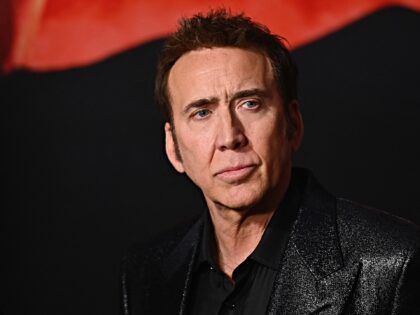 US actor Nicolas Cage attends the premiere of "Renfield" in New York City on March 28, 202