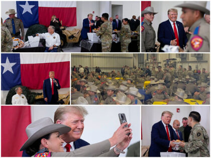 EDINBURG, Texas — Former President Donald Trump and Texas Governor Greg Abbott served an