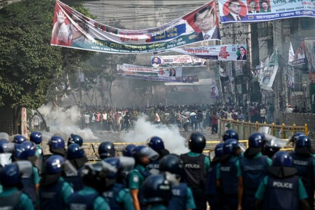 The BNP has staged a series of major rallies and marches in a bid to force Hasina to quit