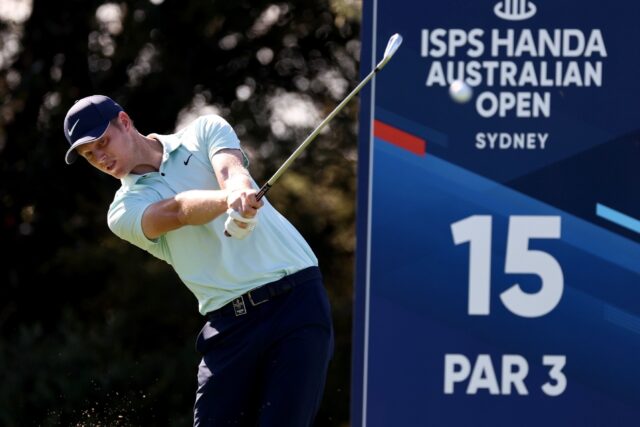 Cameron Davis shot a nine-under-par 63 to lead the Australian Open