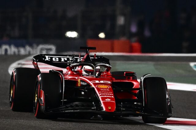 Charles Leclerc was fastest in practice on a day of mixed fortnues for Ferrari