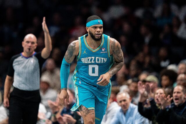 Charlotte's Miles Bridges nailed a decisive three-pointer in an upset win over Boston