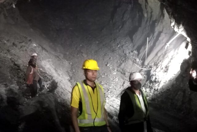 Excavators have been removing debris since Sunday morning from the site of the collapse in