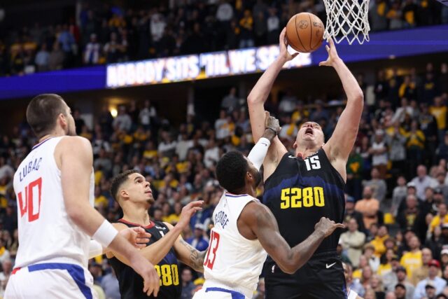 Nikola Jokic led Denver past the Los Angeles Clippers in the NBA in-season tournament on T
