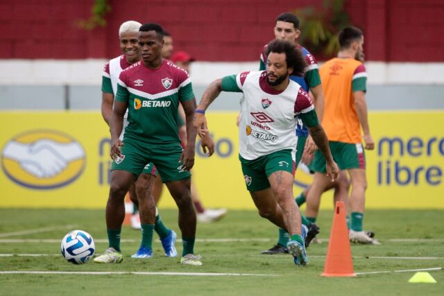 Former Real Madrid star Marcelo (R) brings his vast experience to Fluminense's bid to win