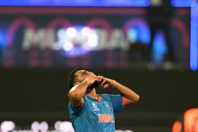 'Not rocket science': India's Mohammed Shami celebrates after taking the wicket of Sri Lanka's Kasun Rajitha