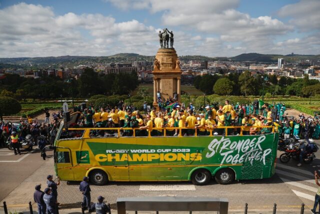 South Africa edged New Zealand 12-11 to achieve a record fourth Rugby World Cup title