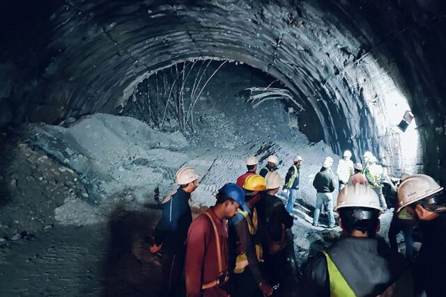 Teams using heavy excavators have been working nonstop since the collapse