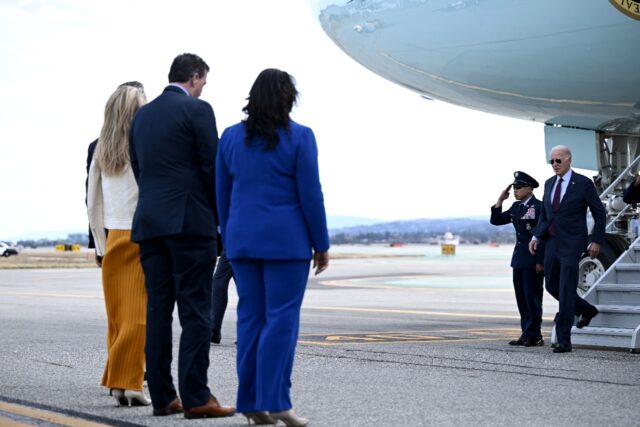 US President Joe Biden arrives in San Francisco to attend the Asia-Pacific Economic Cooper
