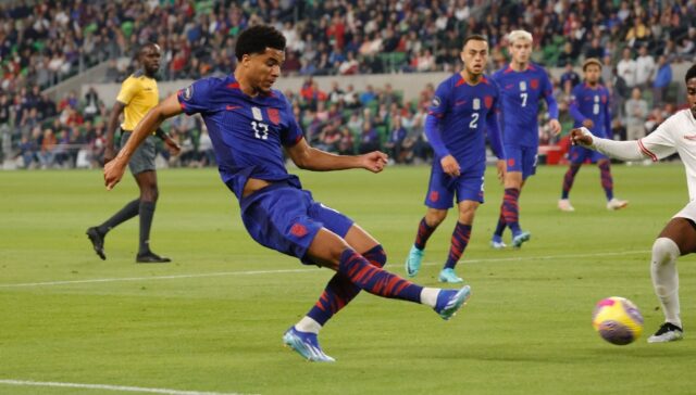 US striker Alex Zendejas, left, and his teammates will face Jamaica in a Nations League se