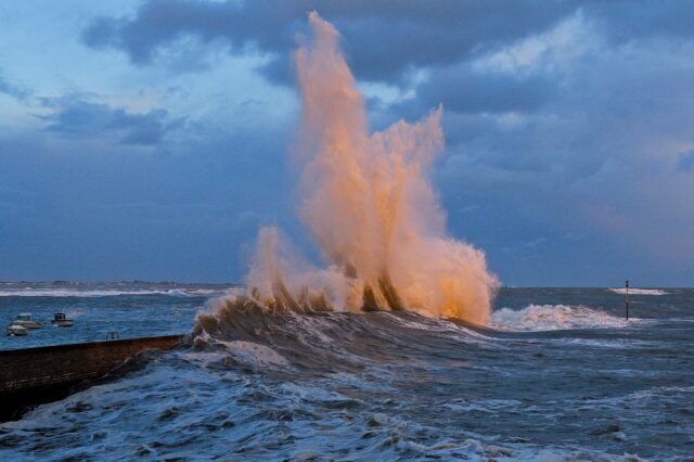 The wind gusts in France's western Brittany region were 'exceptional'