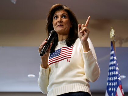 Republican presidential candidate Nikki Haley speaks during a town hall, Monday, Dec. 18,