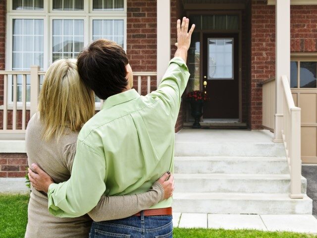 Couple looking at home