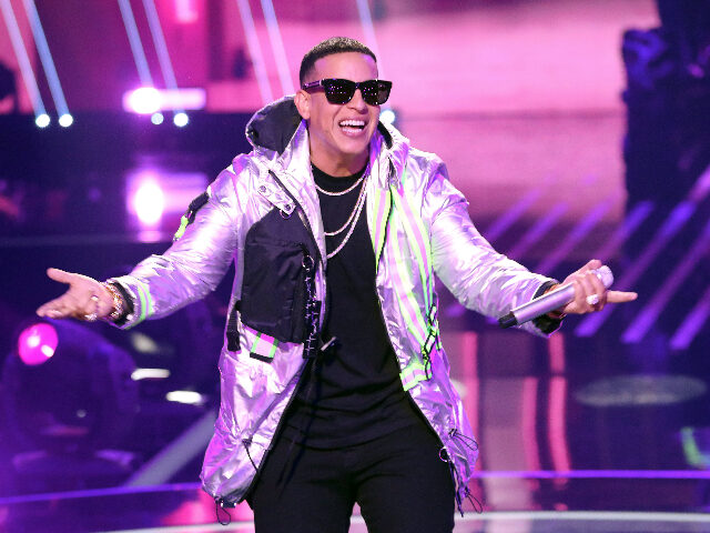 MIAMI, FL - NOVEMBER 24: Daddy Yankee is seen performing during Univision's Reina de