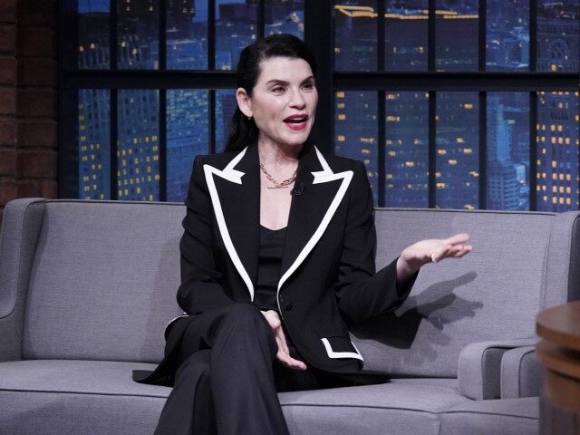 Actress Julianna Margulies during an interview with host Seth Meyers on May 17, 2021 -- (P