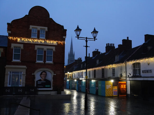 An empty street in Lincoln during the Boxing Day sales. Consumers are set to shop from hom