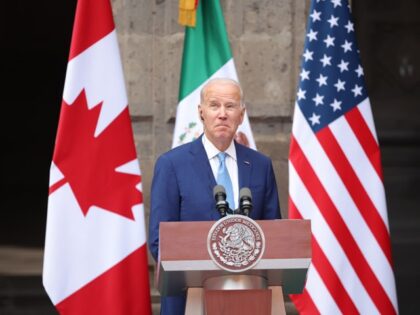 Parole Asylum - MEXICO CITY, MEXICO - JANUARY 10: U.S. President Joe Biden speaks during a