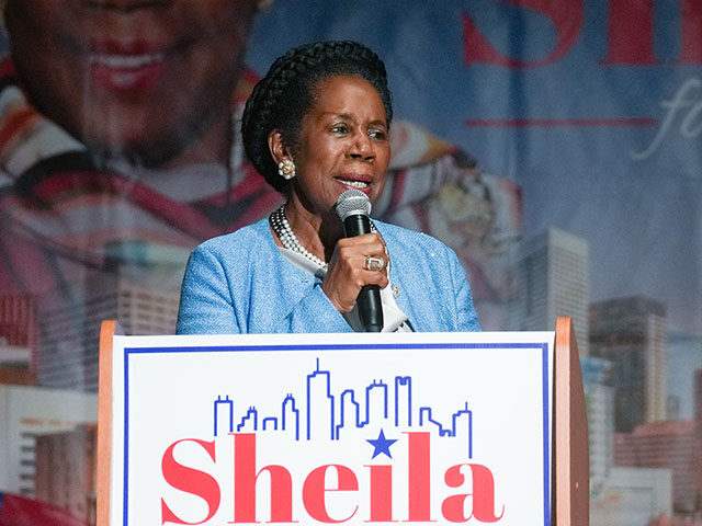 Houston mayoral candidate U.S. Rep. Sheila Jackson Lee talks during her campaign event on