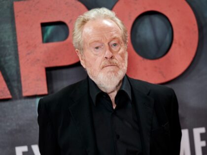 Director Ridley Scott attends the "Napoleon" premiere at the El Prado Museum on November 2