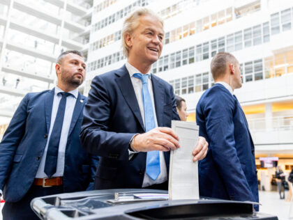 THE HAGUE, NETHERLANDS - NOVEMBER 22: Geert Wilders leader of the Party for Freedom (PVV)
